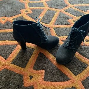 White Mountain Brown Suede Booties,